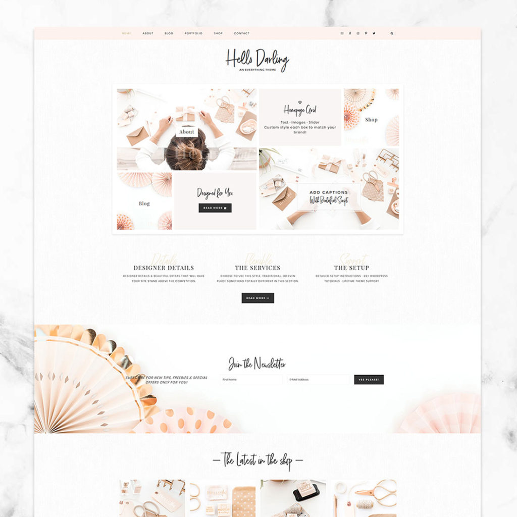 Feminine Wordpress Theme